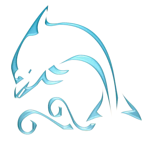 Blue Dolphin Tribal Art Design