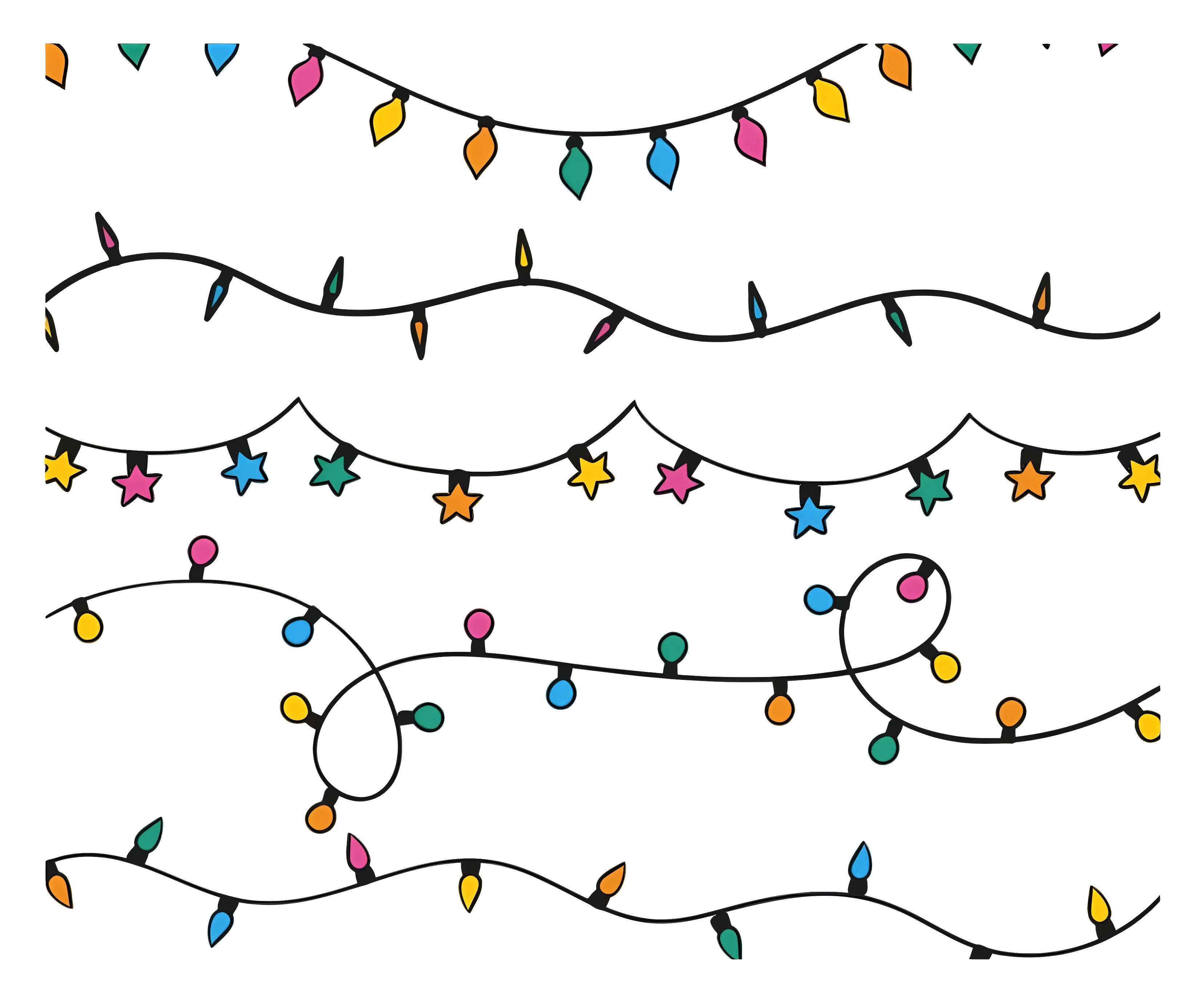 Colorful Christmas String Lights for Decoration