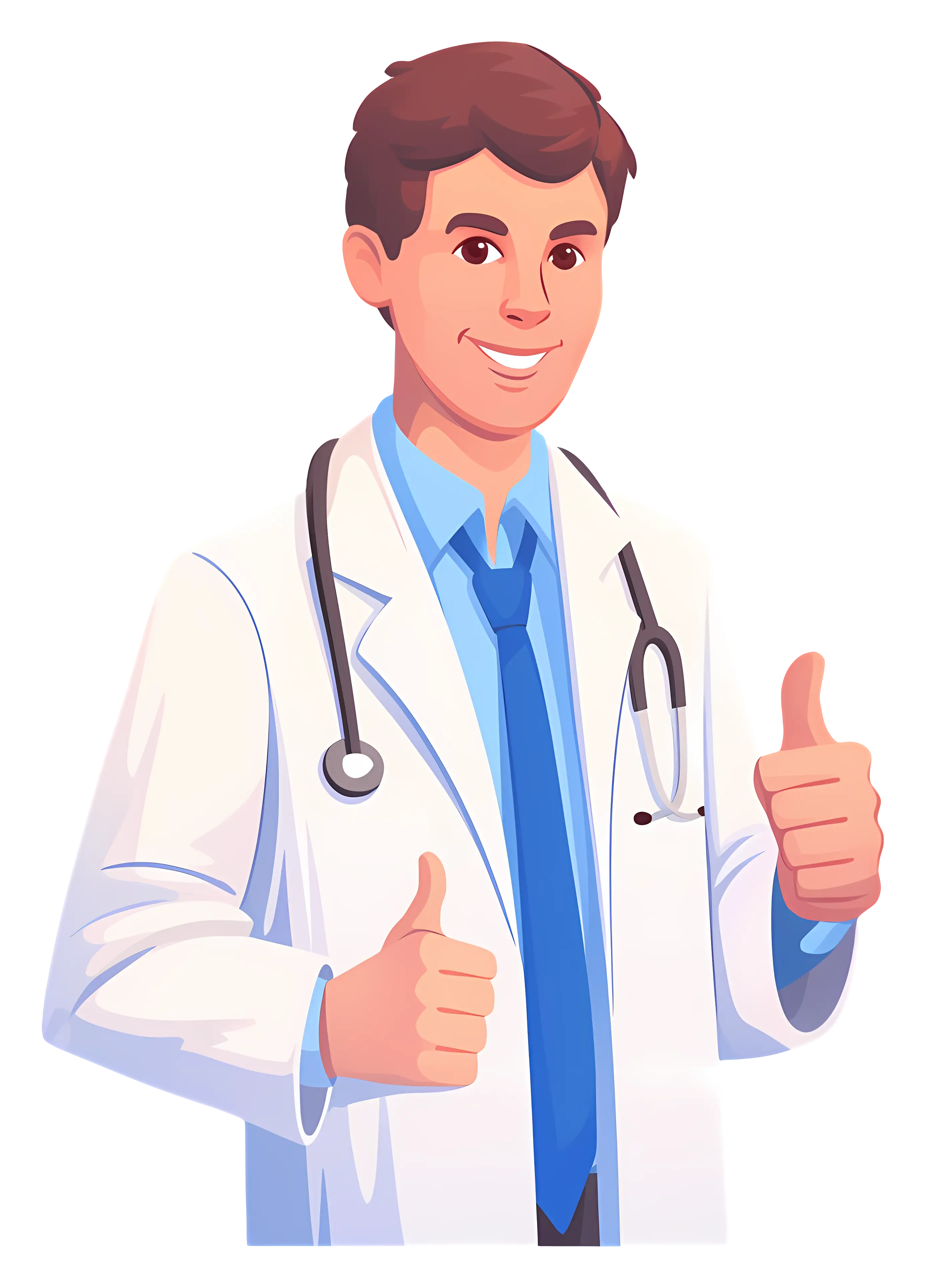 Doctor Giving Thumbs Up Illustration