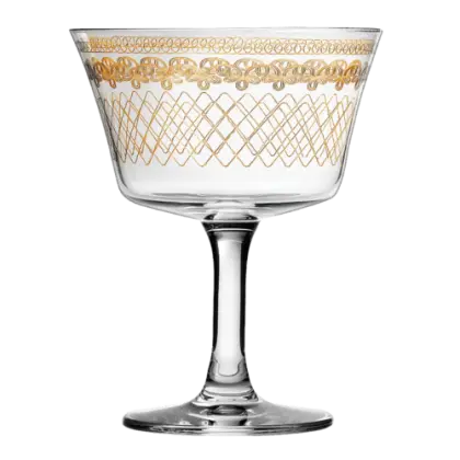 Decorative Goblet with Golden Rim