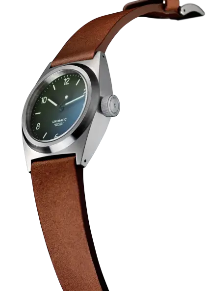 Elegant Wristwatch with Brown Strap