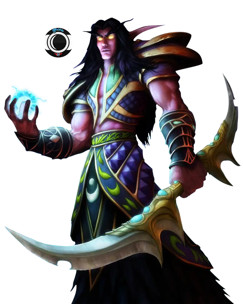 Fantasy Warrior Character with Weapons