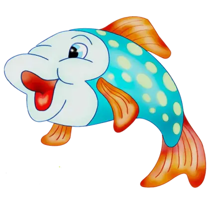 Playful Cartoon Fish Illustration