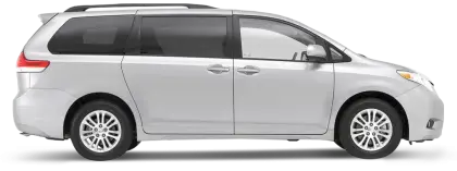 Silver Minivan for Family Travel