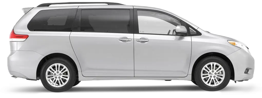 Silver Minivan for Family Travel