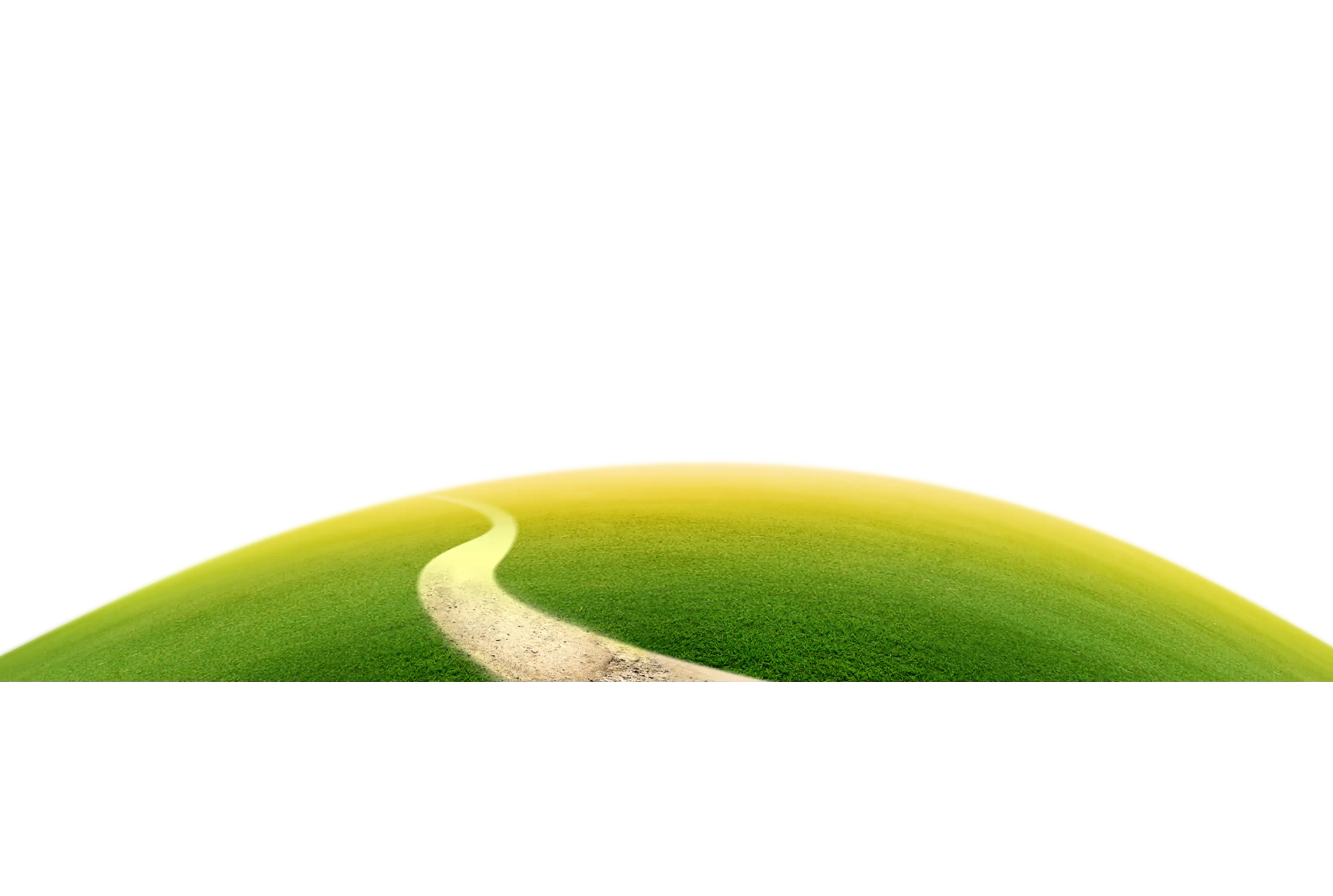 Green Hill with Path