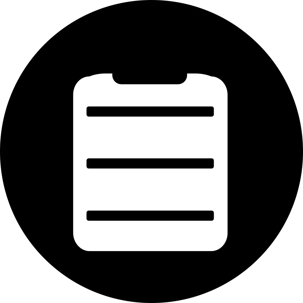 Black Clipboard Icon Design