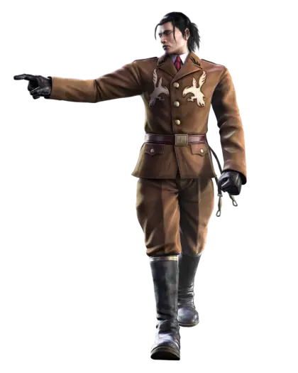 Soldier in Uniform Pointing