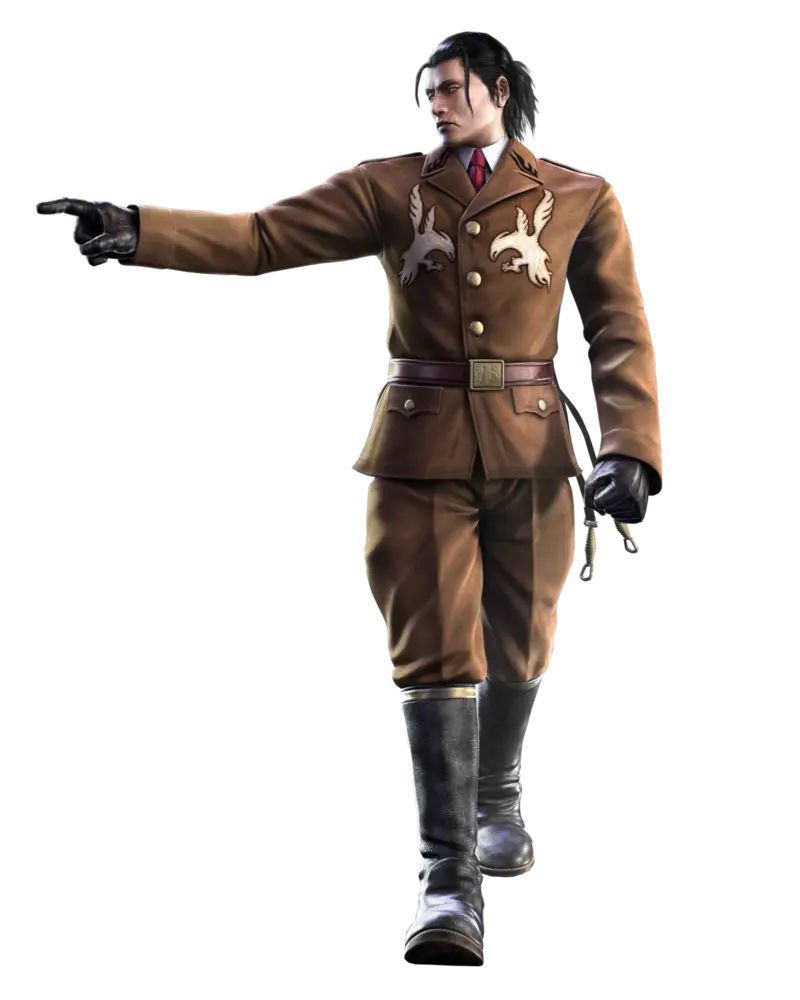 Soldier in Uniform Pointing