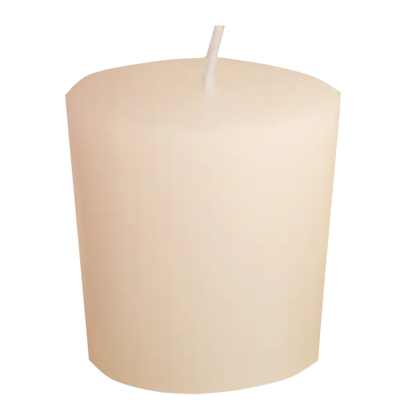 Simple White Candle for Decoration