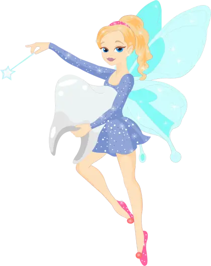 Magical Fairy with Blue Wings