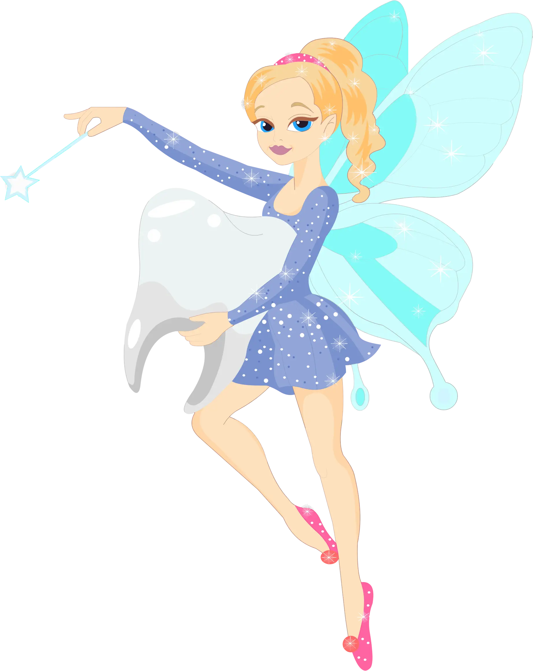 Magical Fairy with Blue Wings