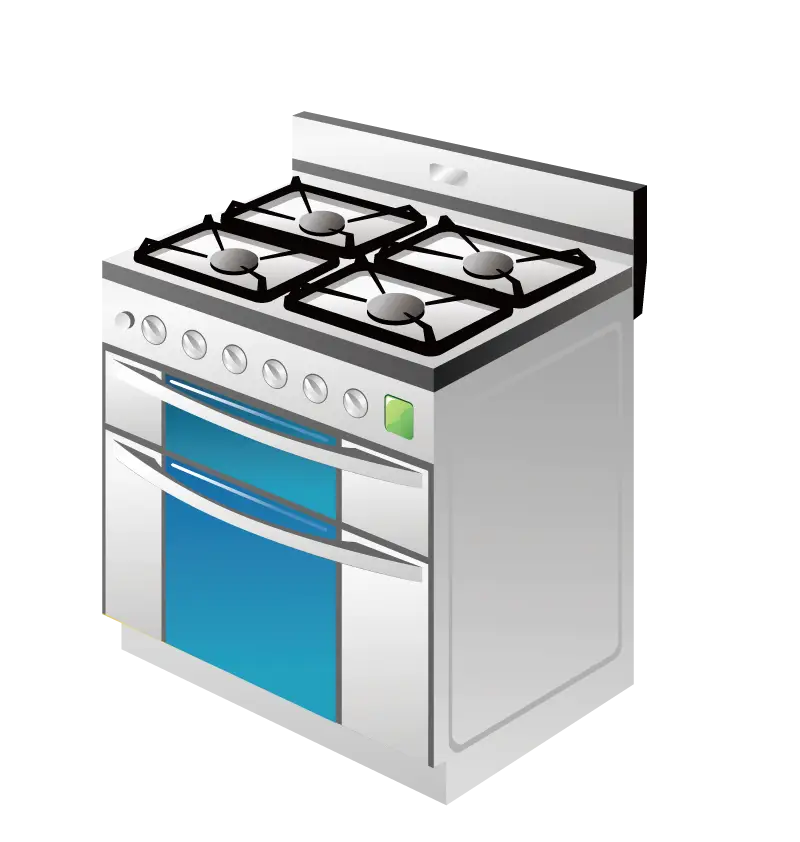Modern Kitchen Stove with Oven