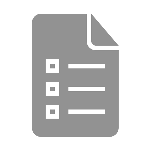 Gray Checklist Icon for Organization