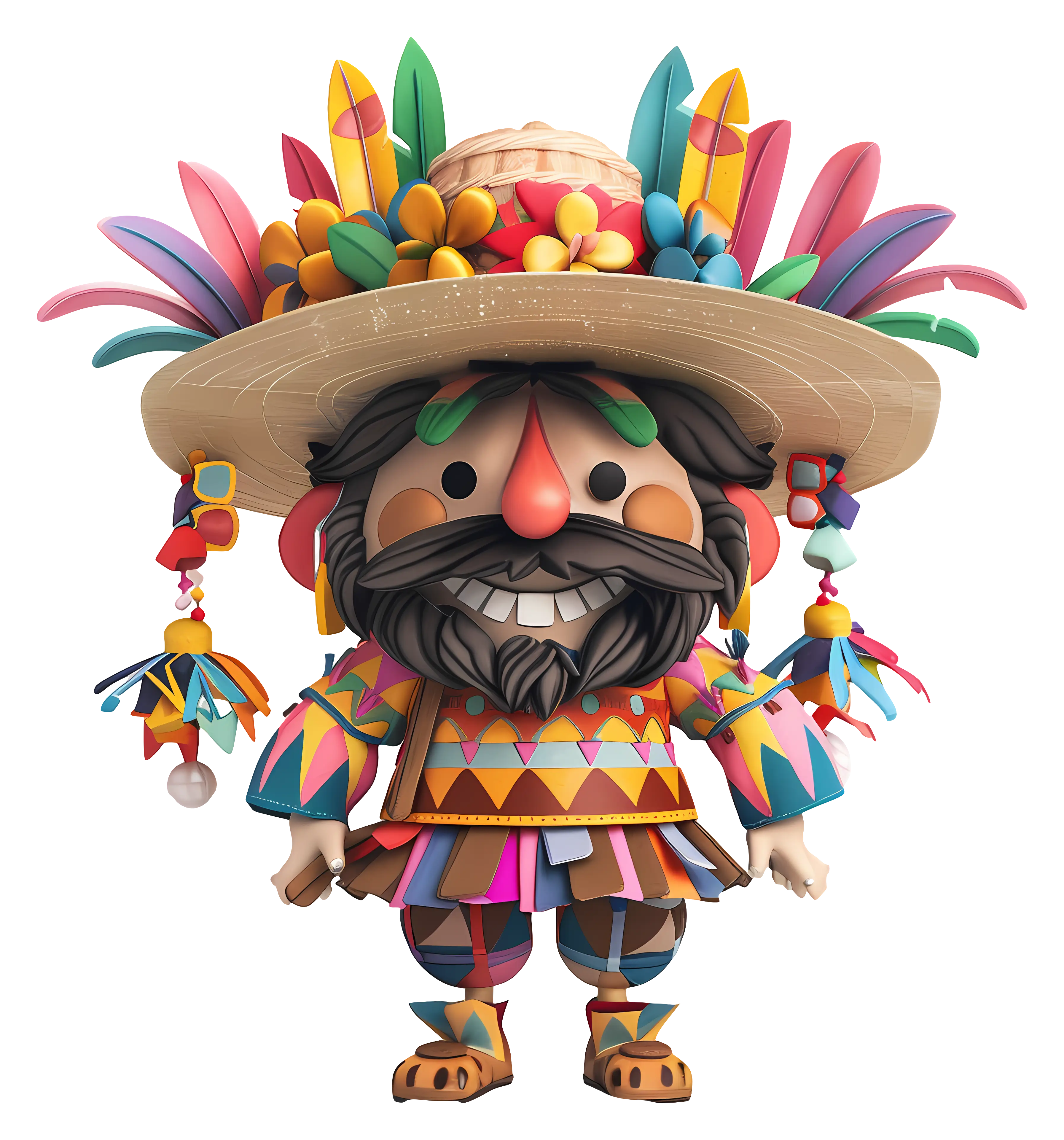 Colorful Festive Character