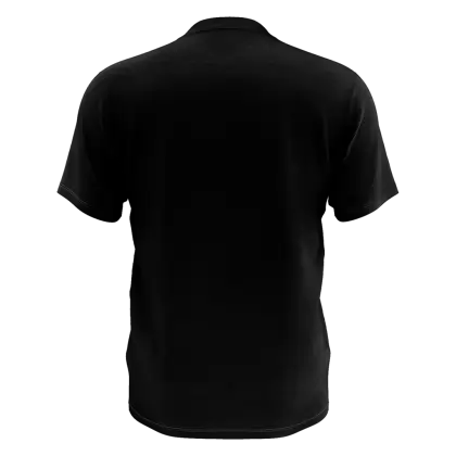 Plain Black T-Shirt Back View