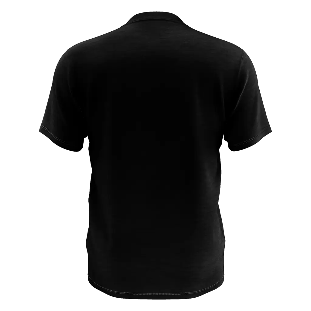 Plain Black T-Shirt Back View