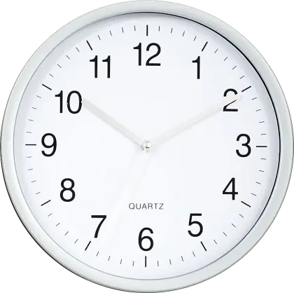 White Analog Wall Clock