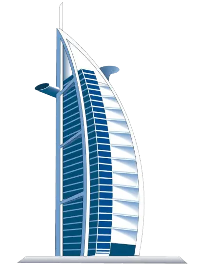 Iconic Modern Building Illustration