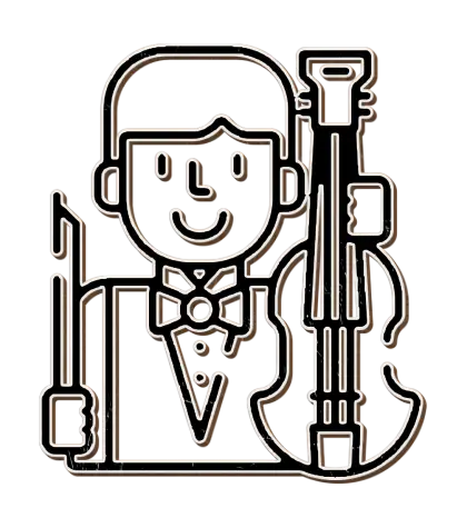 Violinist with Instrument