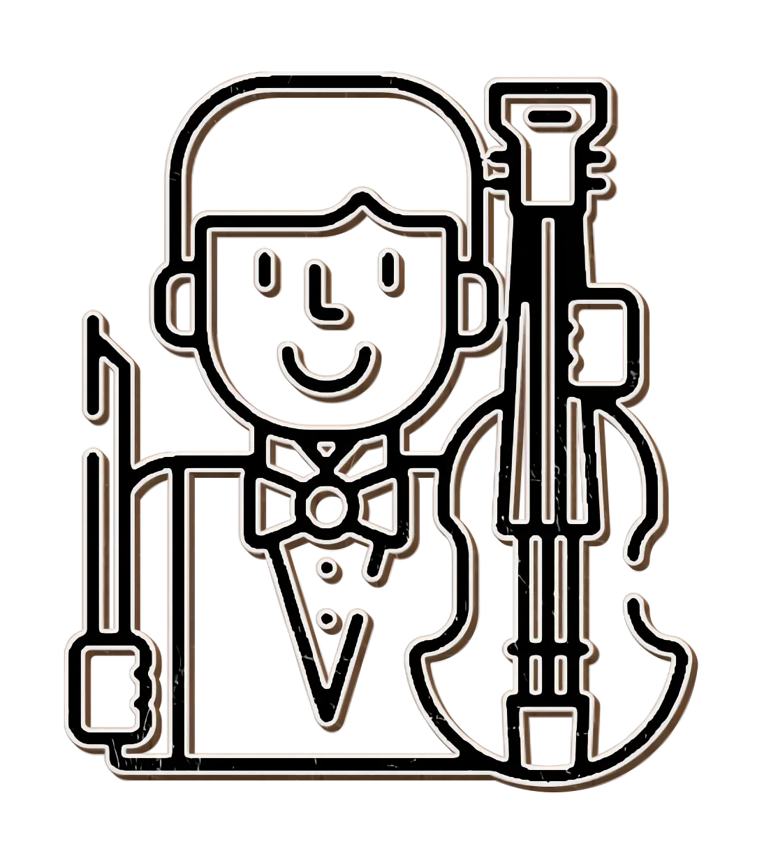 Violinist with Instrument