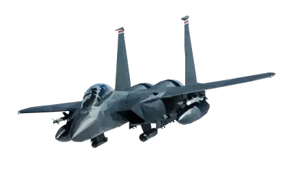 Military Fighter Jet in Flight