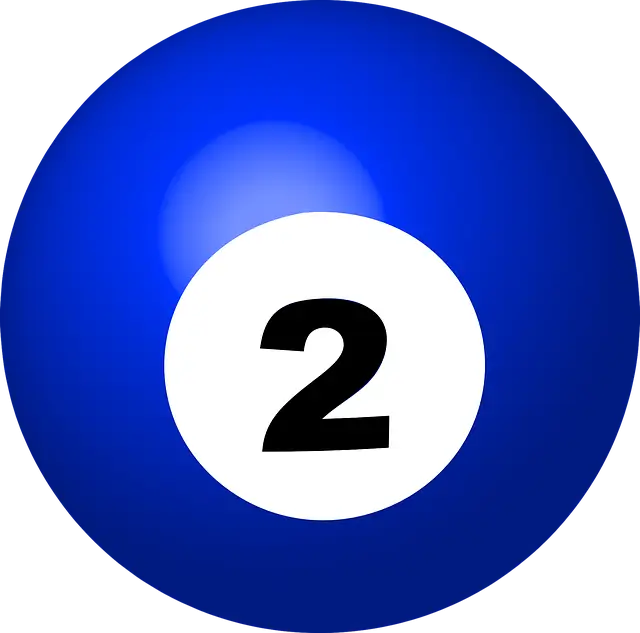 Blue Number 2 Ball