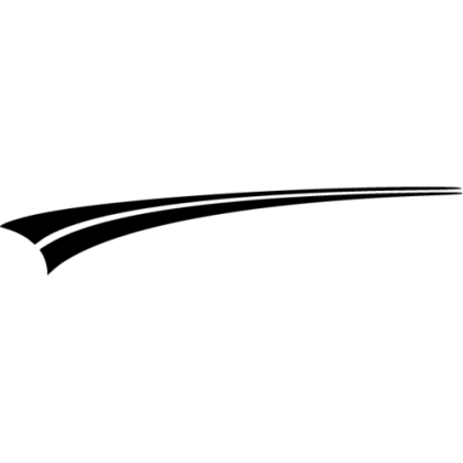 Minimalistic Black Swoosh Design
