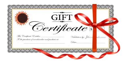 Gift Certificate with Red Ribbon