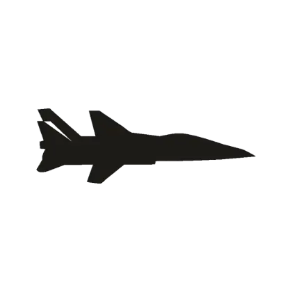 Silhouette of a Jet Plane