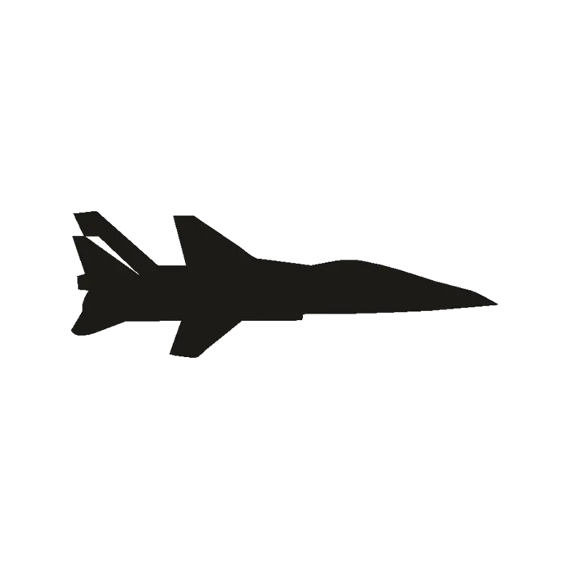Silhouette of a Jet Plane