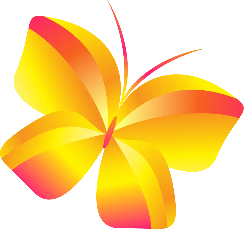 Yellow Butterfly Illustration