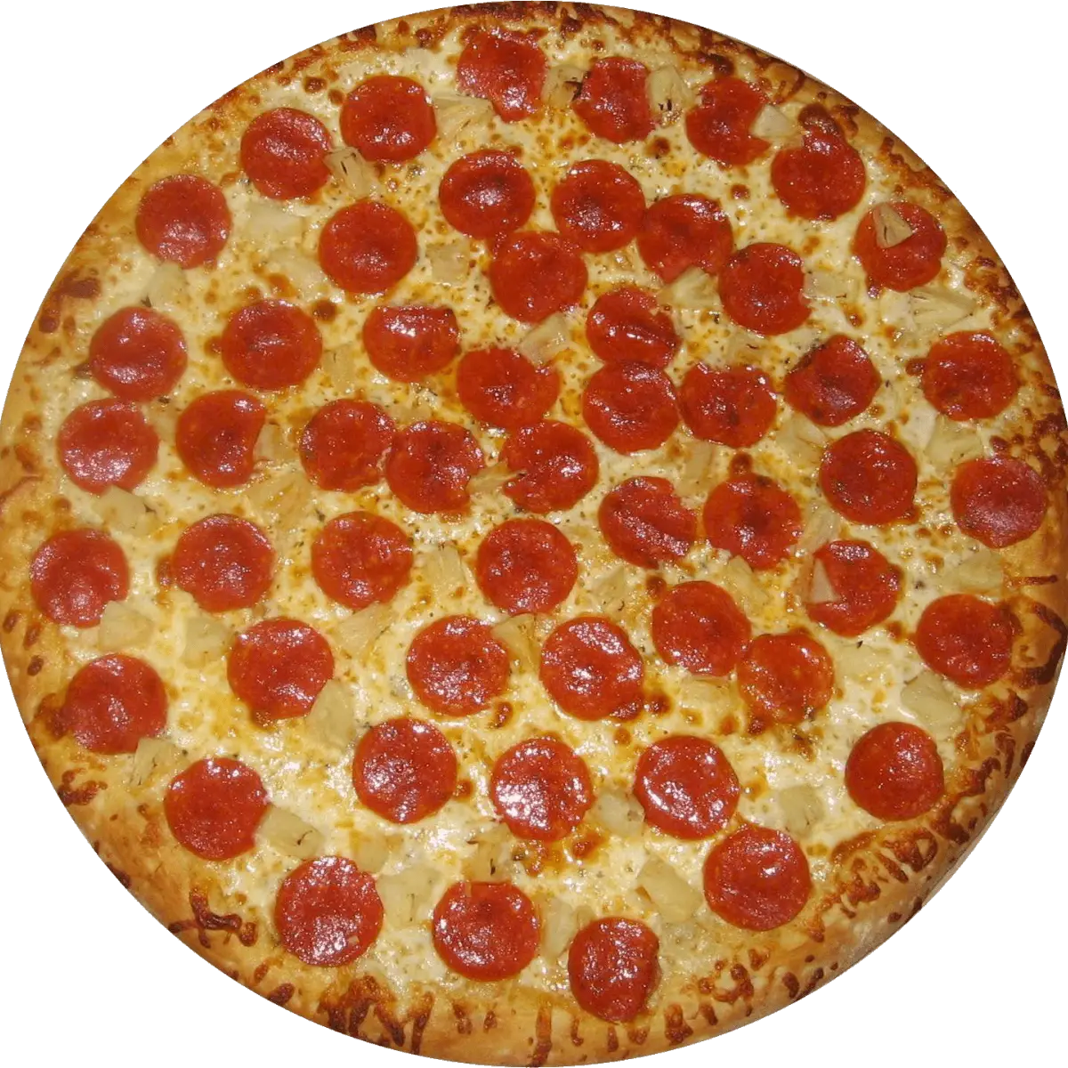 Pepperoni Pizza with Golden Cheese Toppings