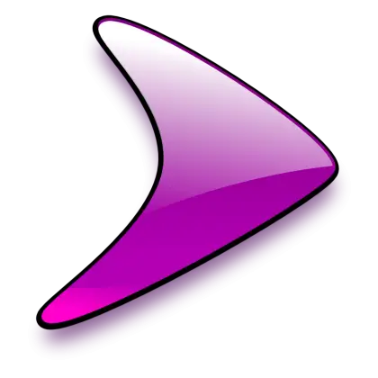 Purple Arrow Symbol for Navigation
