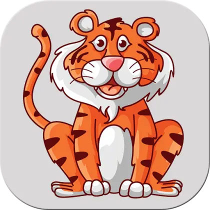 Cute Cartoon Tiger Illustration