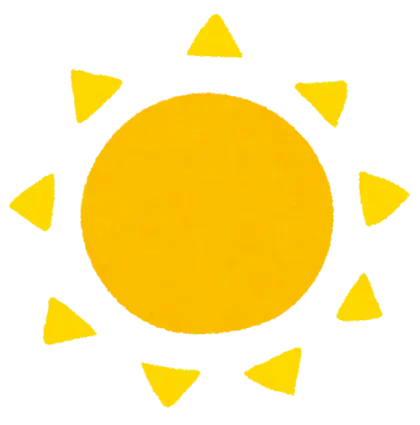 Bright Yellow Sun Illustration