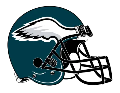 Football Helmet with Eagle Wing Design
