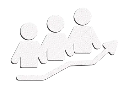 People Icons with Upward Arrow