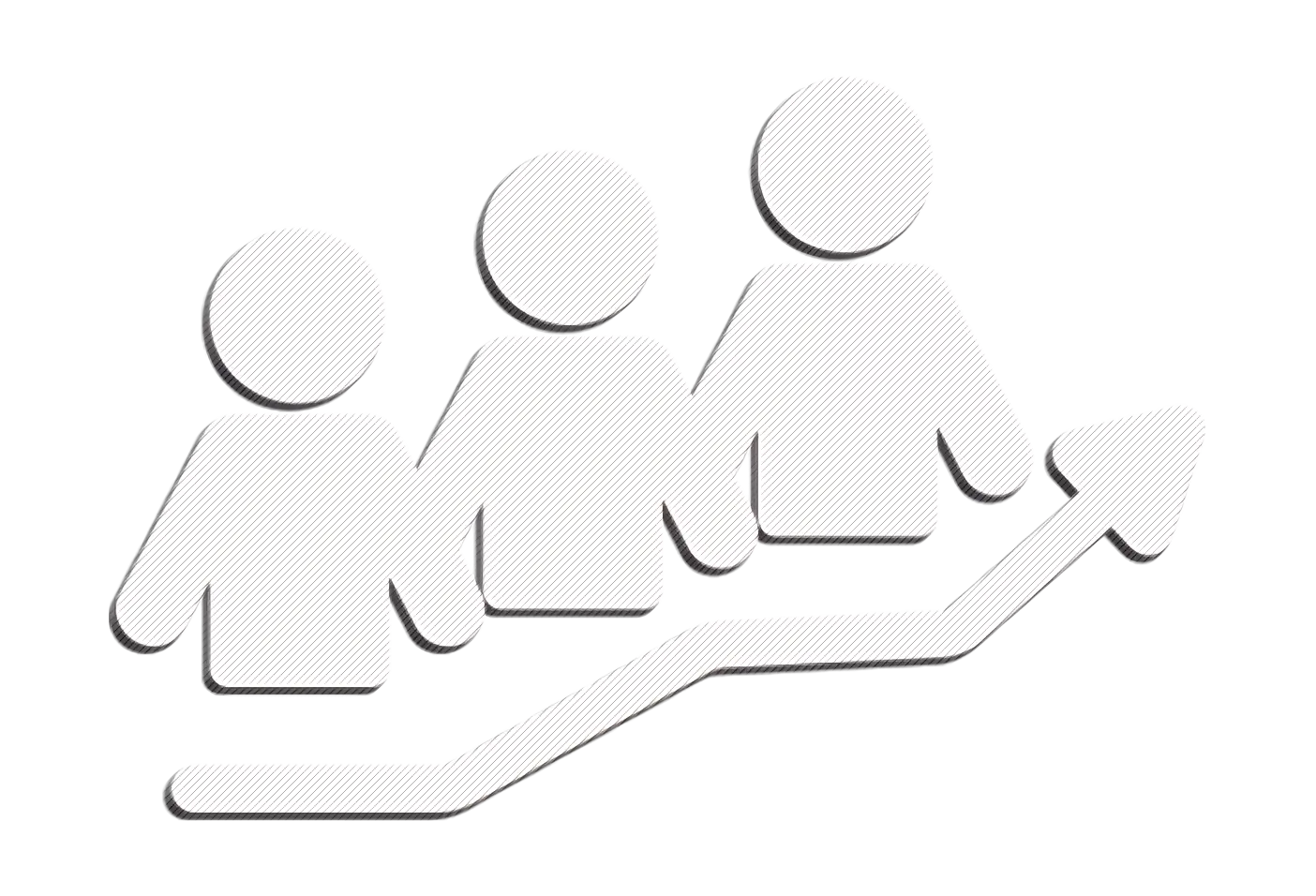 People Icons with Upward Arrow