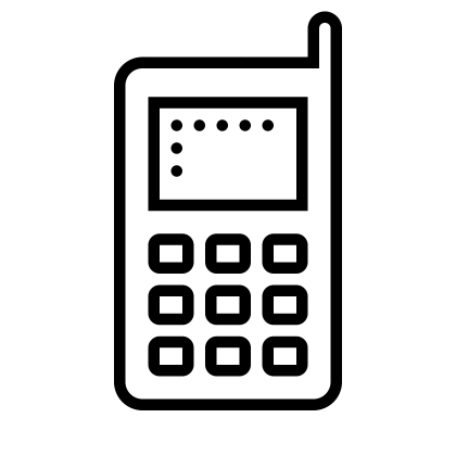 Minimalistic Cell Phone Icon