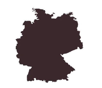 Outline Map Silhouette of Germany