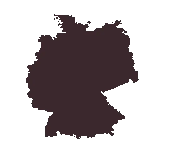 Outline Map Silhouette of Germany