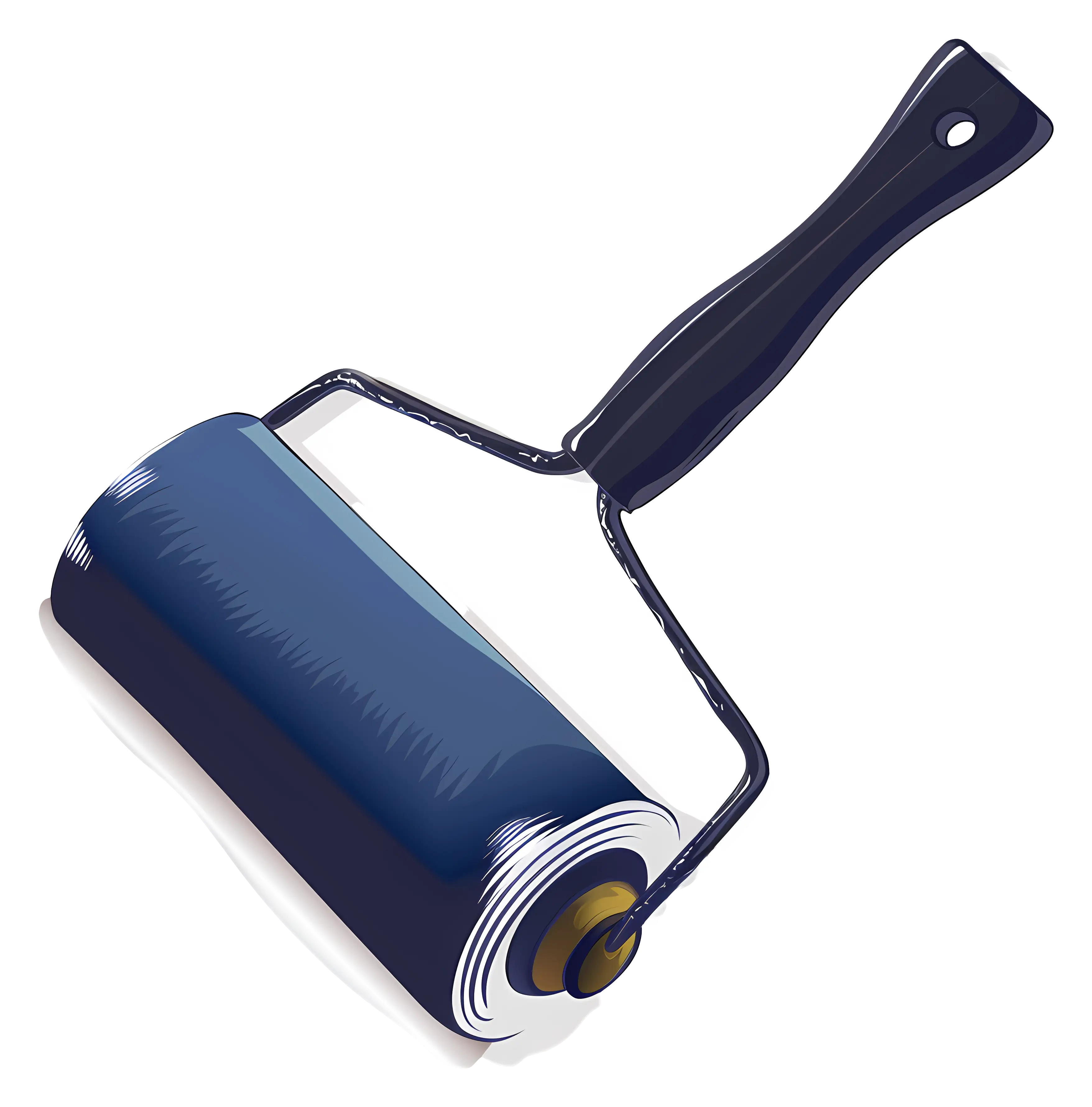 Blue Paint Roller