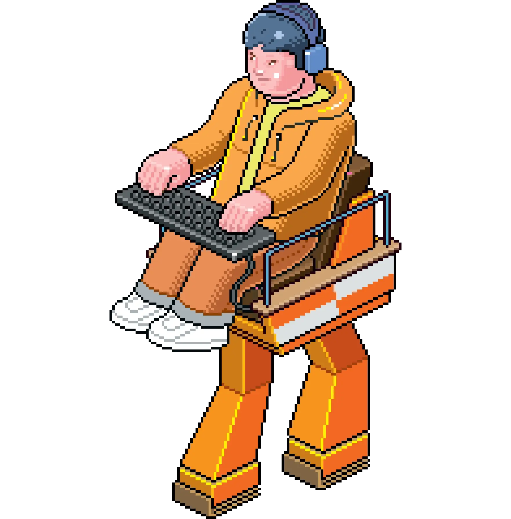 Pixel Art Gamer Character
