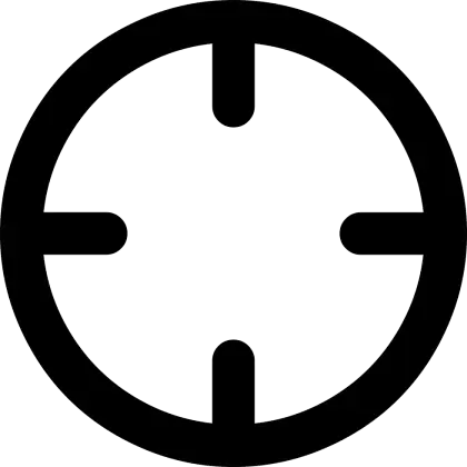 Black Target Focus Icon
