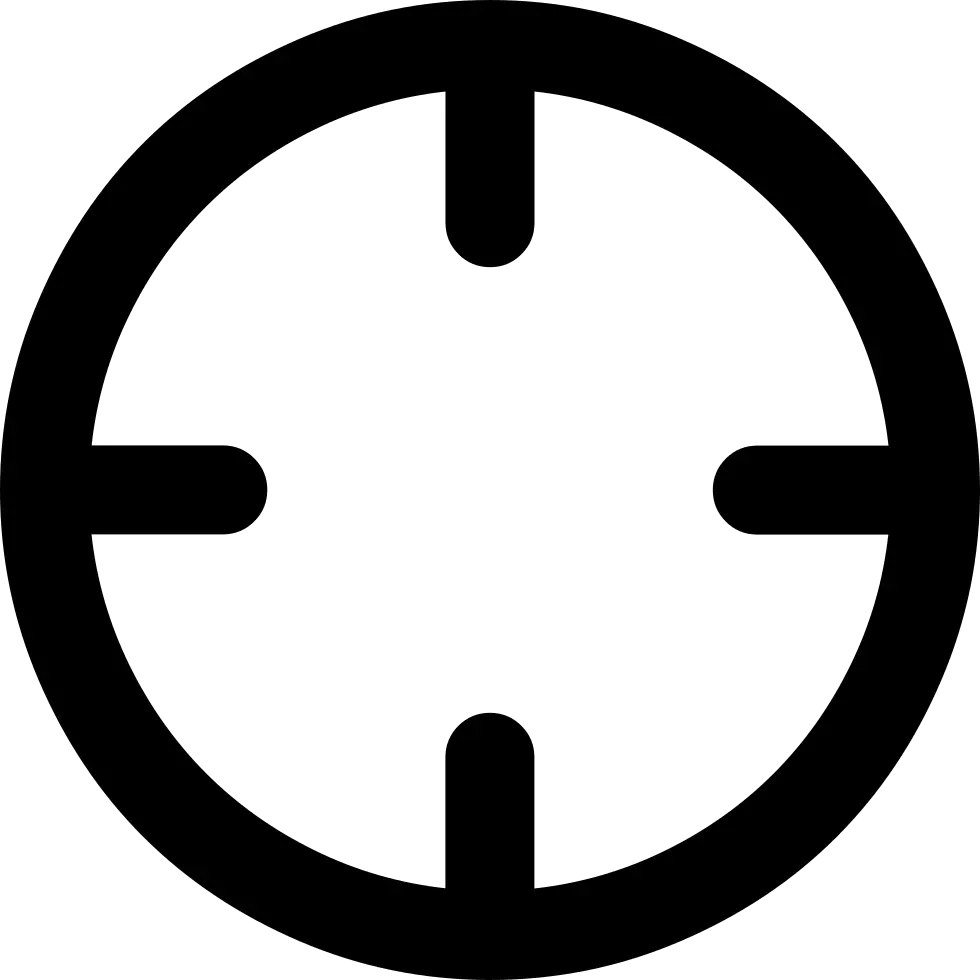 Black Target Focus Icon
