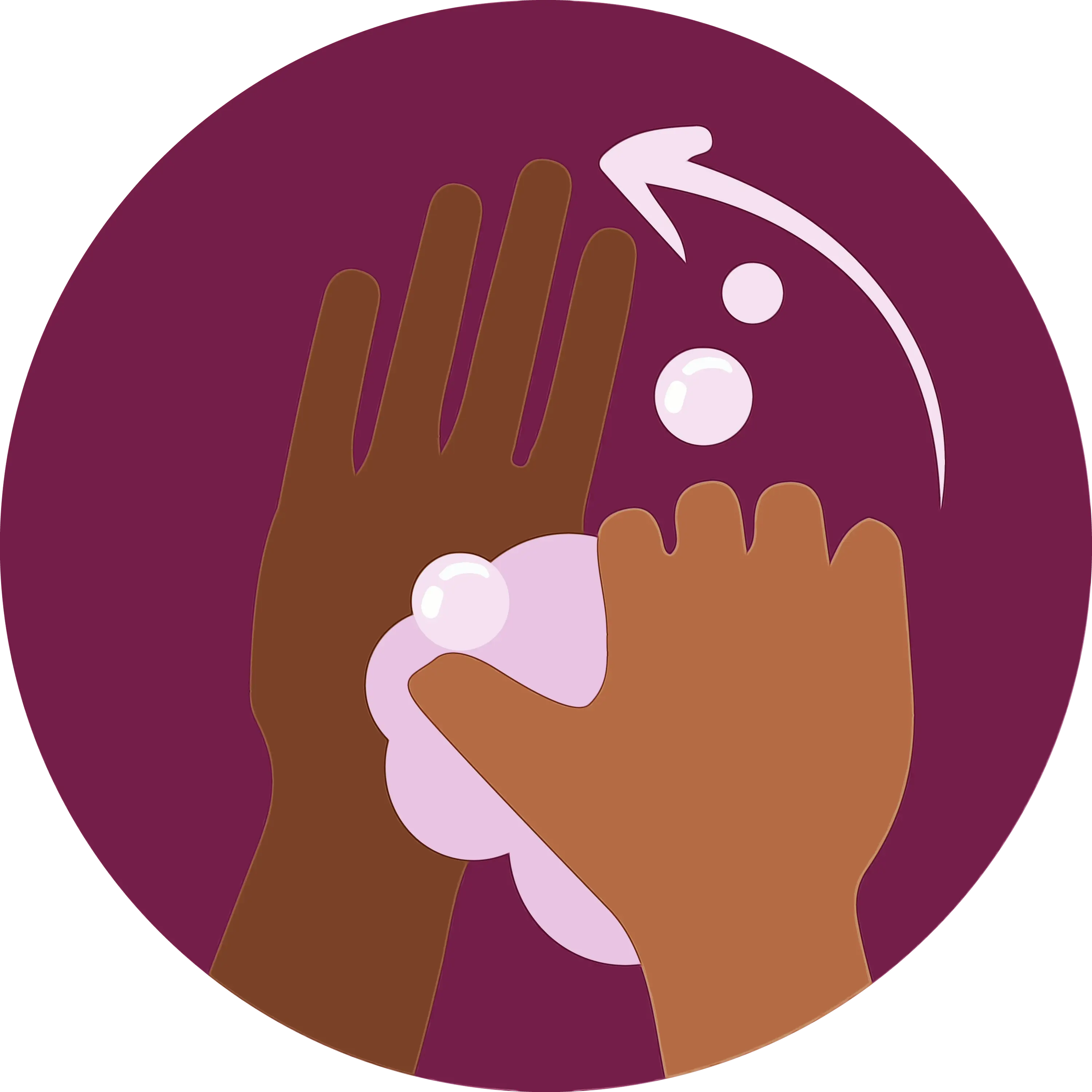 Handwashing Illustration for Hygiene Awareness