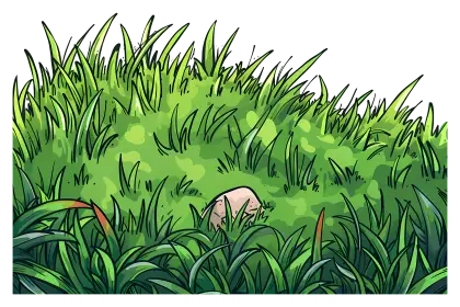 Lush Green Grass Illustration