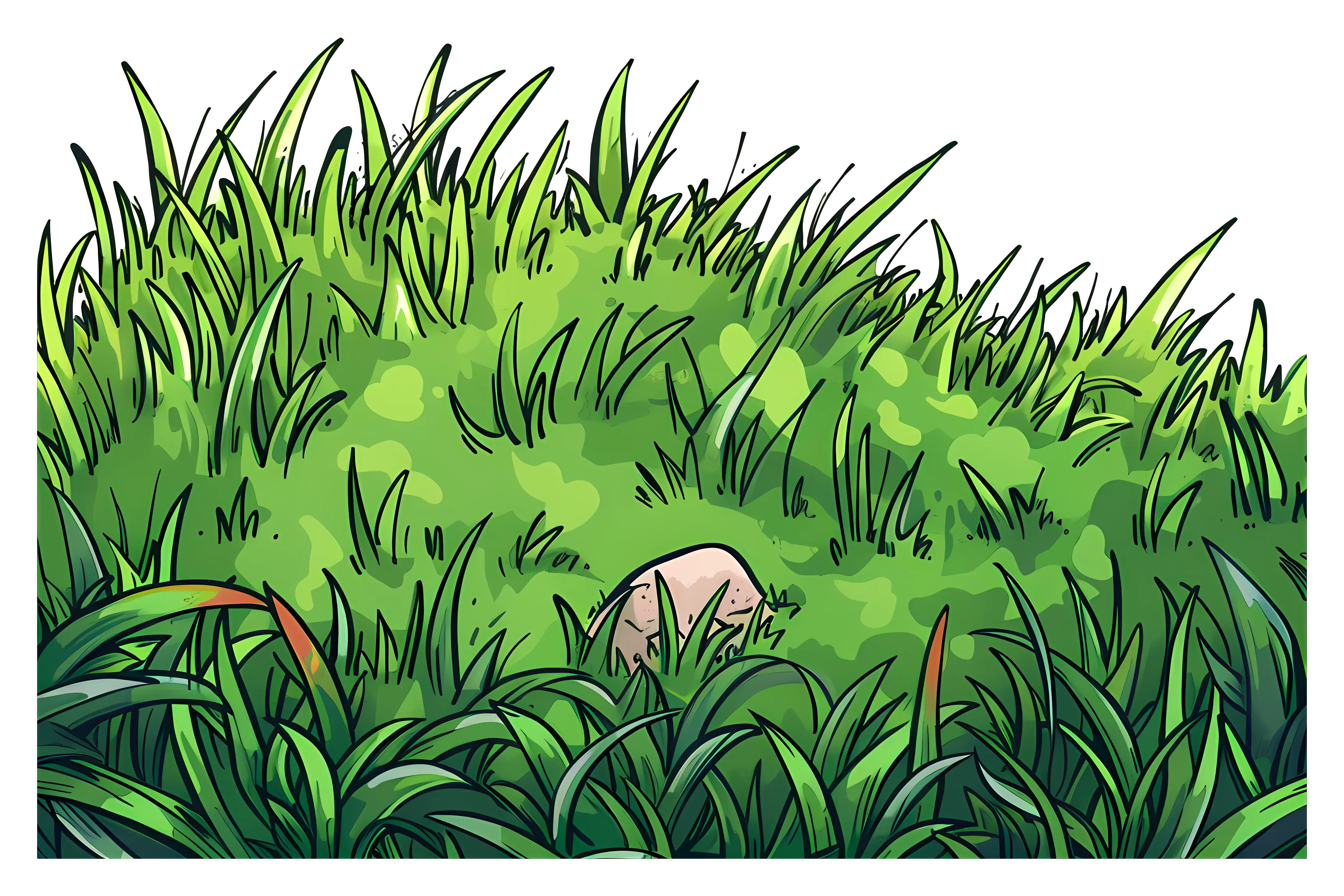 Lush Green Grass Illustration