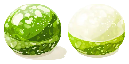Green Candy Spheres with Glossy Finish